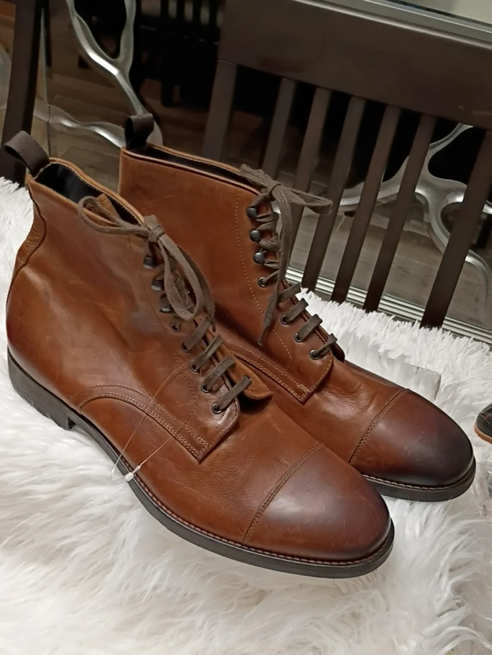 To Boot NY Adam Derrick Brown Leather Chukka Lace Up Boots